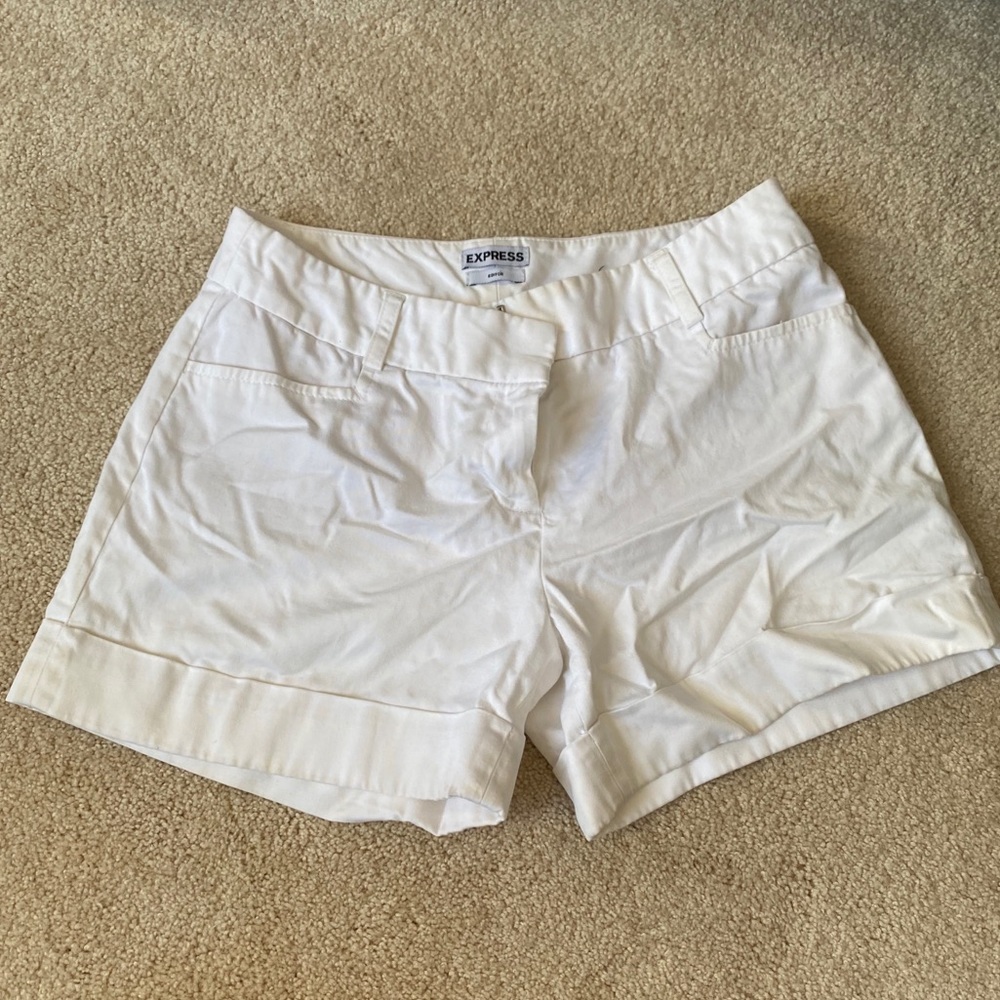 Express white shorts